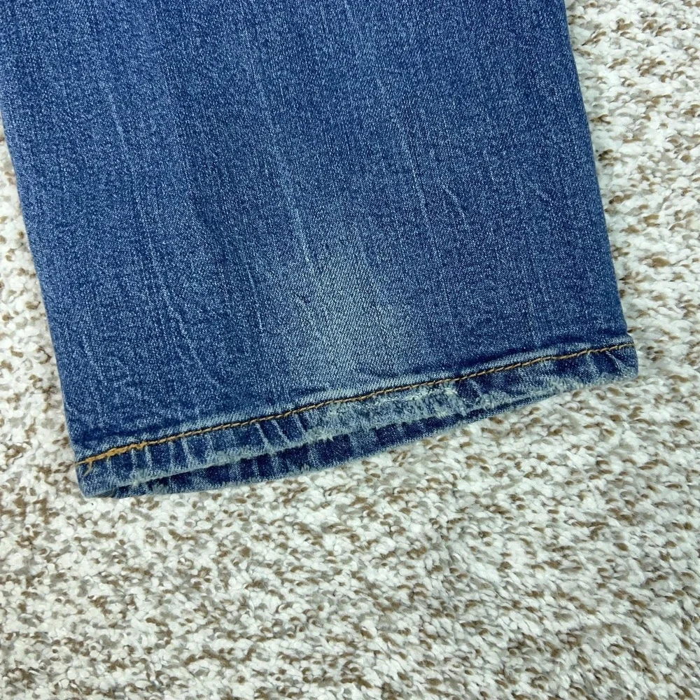Levis 547 Jeans Mens 42x30 Blue Relaxed Bootcut Stretch Denim Workwear Casual